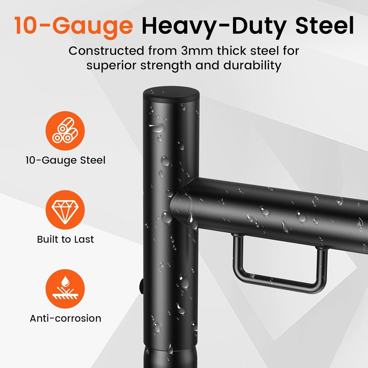 Truck Bed Ladder Rack – 800 lb Capacity, No-Drill J-Bolt Mount